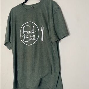Gildan Green Short Sleeve Tee with Feed the Soul Graphic